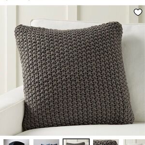 Pottery Barn Bayside Throw Pillow Cover in Charcoal
